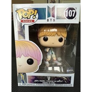 Funko Pop Rocks BTS V 107 Vinyl Figure Kim Taehyung K-Pop Idol Collectible